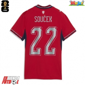República Checa Tomas Soucek #22 Primera Equipación Mujer Mundial 2026 Manga Corta